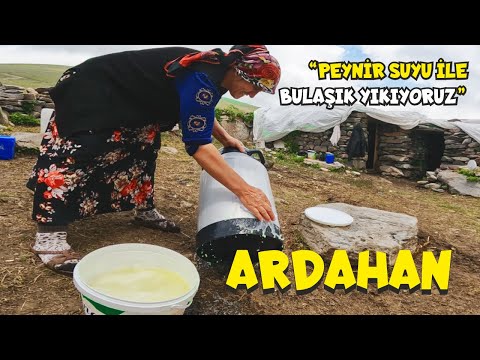 How do TURKISH VILLAGERS live in the YAYLA on the Georgian border? (ARDAHAN)