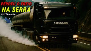 História BASEADA Em fatos REAIS Do Caminhoneiro Que Perdeu o FREIO - Relato Sobrenatural Na Estrada