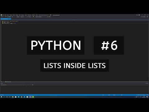 Python Tutorial 6 Lists Inside Lists