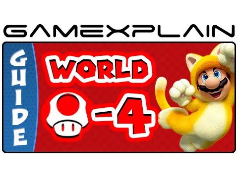 Super Mario 3D World - World Mushroom-4 Green Stars & Stamp Locations Guide & Walkthrough
