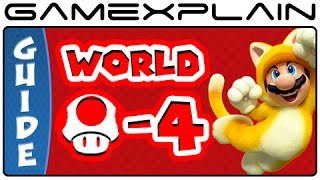 Super Mario 3D World - World Mushroom-4 Green Stars & Stamp Locations Guide & Walkthrough