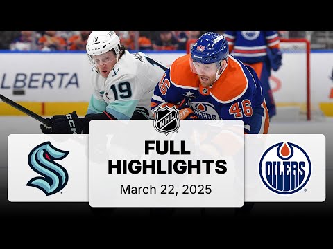 NHL Highlights | Kraken vs. Oilers | March 22, 2025