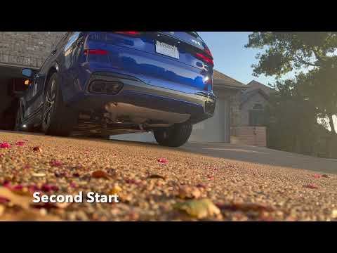 2023 BMW X7 M60i Cold Start and Exhaust Rev