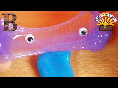 SUPER EKLIGES Schleimmonster SCHLEIMI  LILA, BLAU Glibbermonster! Two Tone Putty deutsch