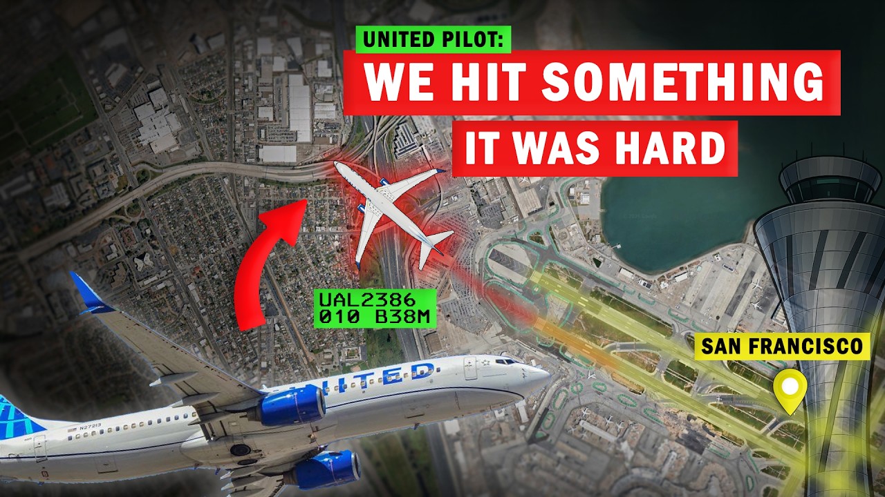 United Plane HIT SOMETHING on Takeoff | "Might be a drone"