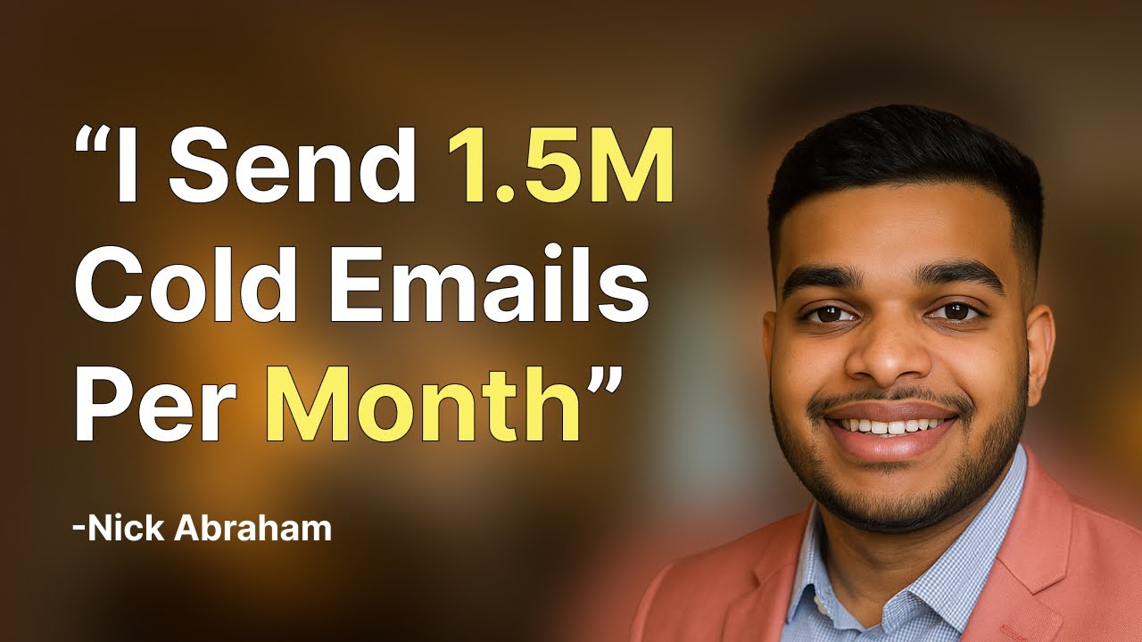 He Sends 1.5M Cold Emails Per MONTH, here's what works in 2025