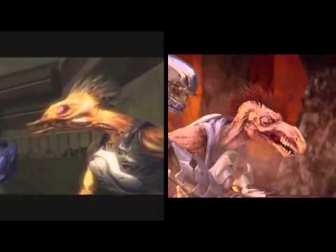 Halo 2 Classic + Halo 2 Anniversary "Day At the Beach" Cutscene Comparison! [Side by Side]