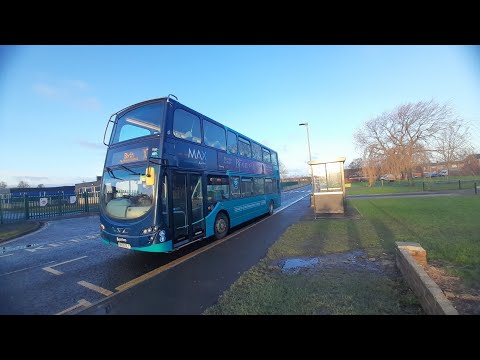 arriva northumbria 7605 NK59DLY Wright Gemini 2 DB300 X7 Blyth