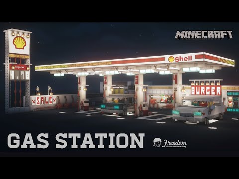 Ultimate Minecraft Gas Station Build