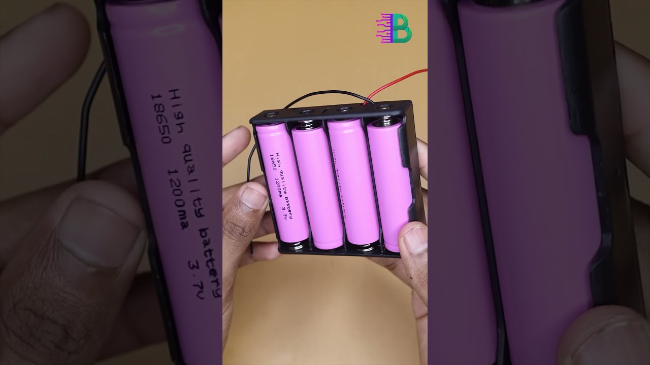 ৪ চেম্বার ১৮৬৫০ ব্যাটারি হোল্ডার – এবিএস প্লাস্টিক কেস Video Thumbnail