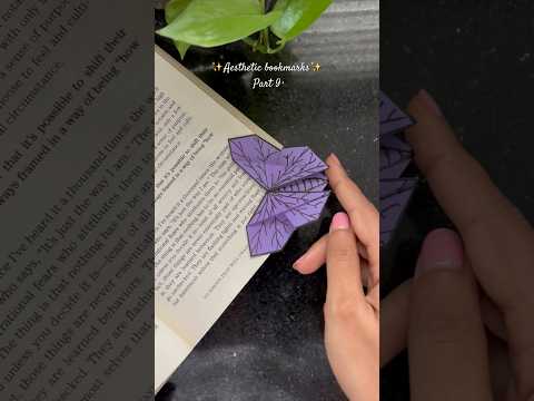 DIY butterfly bookmark 🦋✨Easy Aesthetic bookmarks ideas #butterflybookmark #origamibookmark
