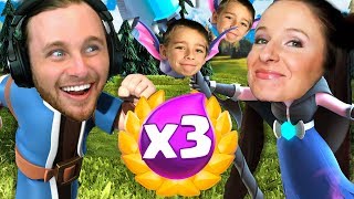 CLASH ROYALE 3X ELIXIR CHALLENGE WITH MY SON AND WIFE!!