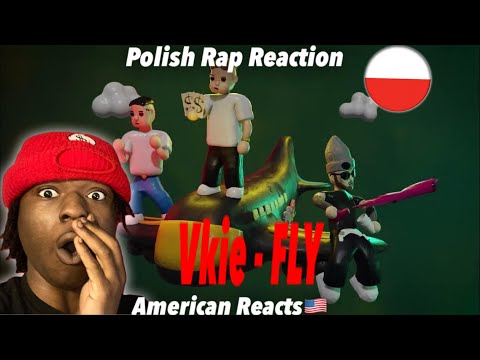 American reacts to Polish Rap! VKIE - FLY ft. MACIAS, YUNG ADISZ (prod. BRUNO) [vfx: ANEMOMAKI]