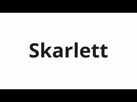 How to pronounce Skarlett | Скарлетт (Scarlett in Russian)
