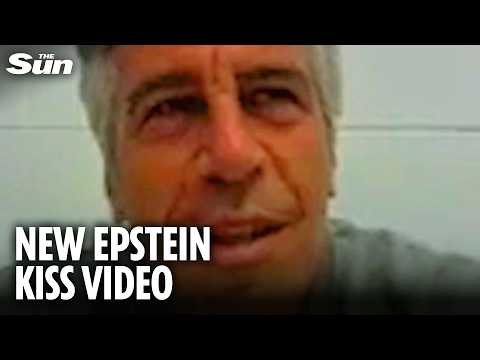Stomach-churning moment Epstein records creepy message for two women in NEW secret prison vid