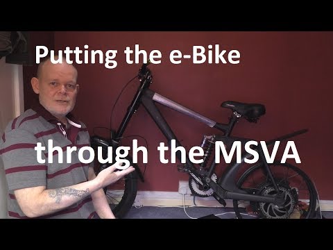 High powered DIY eBike MSVA build part 17 - Putting an e-Bike through the MSVA test