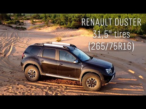Renault Duster 31,5" tires / Maxxis Razr AT 265/75R16 на Рено Дастер