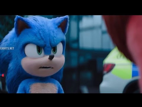 Sonic The Hedgehog 3 - Sonic argues about the Master Emerald with Knuckles.