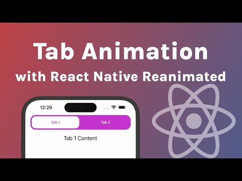 Simple Animated Tabs in React Native with React Native Reanimated