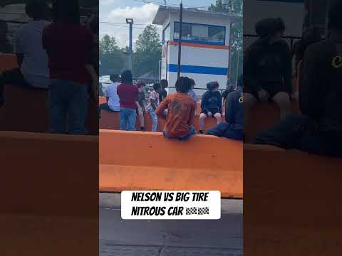 Nelson vs big tire car 🏁🏁 #racing #mississippi #dragracing #cars #mustang #louisiana