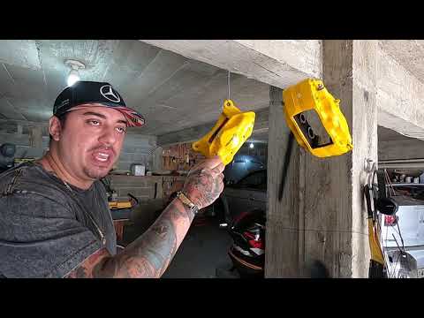 OS FREIOS DE CORRIDA DO EVO X FICARAM PRONTOS