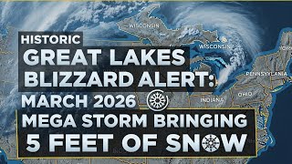 Historic Great Lakes Blizzard Alert: March 2026 Mega Storm Bringing 5 Feet of Snow#Blizzard2026 