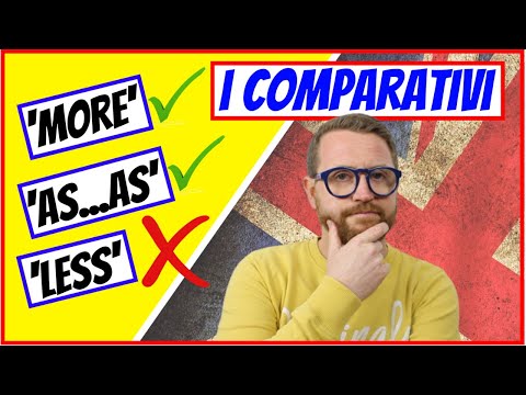 I COMPARATIVI in INGLESE. Sapevi che NON SI USA LESS??