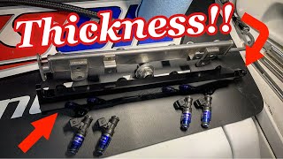 Evo X AMS Fuel Rail w/ Dampner Install