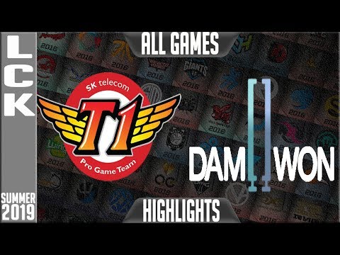 SKT vs DWG Highlights ALL GAMES | LCK Summer 2019 Week 10 Day 1 | SK Telecom T1 vs Damwon Gaming