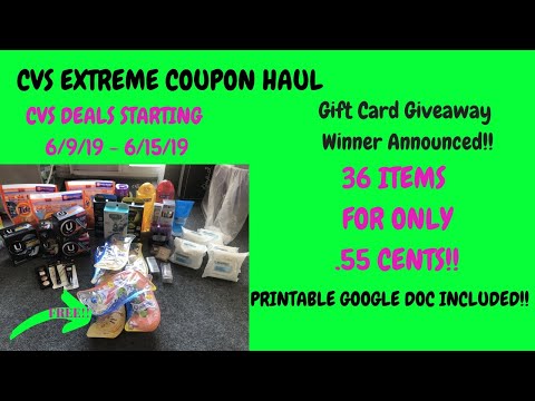 CVS EXTREME COUPON HAUL DEALS STARTING 6/9/19~TONS IF FREE SCHICK ALMAY & MORE~PLUS REGISTER PROBLEM Video