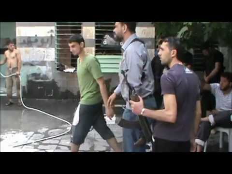 تدريبات عناصر كتيبة حمص العدية في مدينة حمص