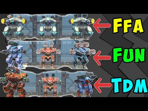 3 Different Mk2 War Robots Hangars Vs All Game Modes - WR