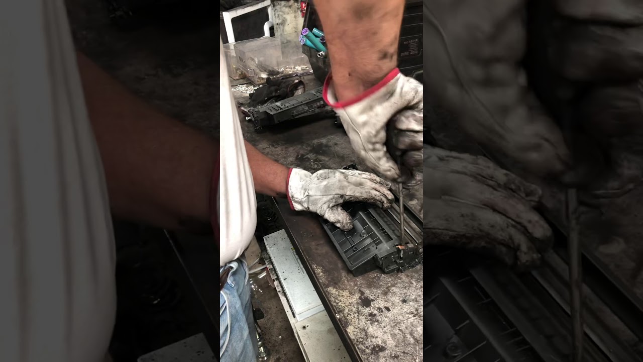 Desensamblaje de un cartucho de toner usado