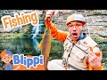 Blippi Goes Fishing Educational Videos For Kids