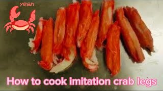 How to cook imitation crab legs With Lemon pepper butter and garlic