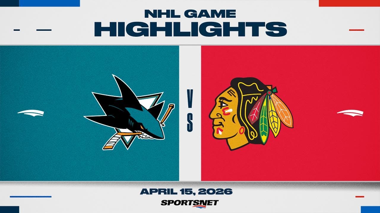 NHL Highlights | Sharks vs. Blackhawks -  April 15, 2026