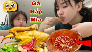 Mukbang Gà Hấp Mía Hot Tiktok Cùng Triệu Di Tú Và Bé Ly Bắt Trước Mấy Chị Bên Trung Quốc