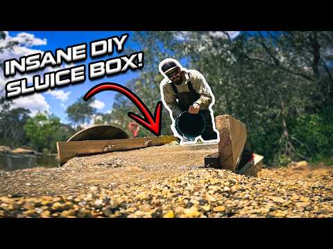 My DIY Mega Sluice Caught So Much River Gold!