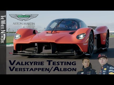 Aston Martin Valkyrie testing with Max Verstappen and Alex Albon