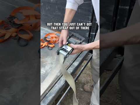 How I remove my straps from the ratchets! #construction #ratchet #straps #tips #and #tricks