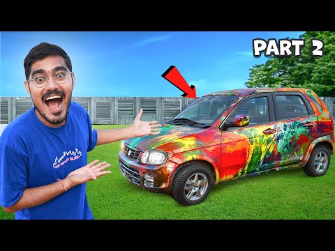 Finally...We Painted Our Car Using Hydro Dipping🔥| 100% Real & Successful | PART-2