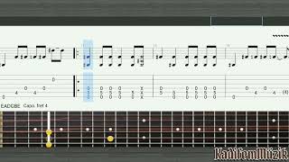 A Stranger by A Perfect Circle Easy Fingerstyle Guitar Tutorial Tabs