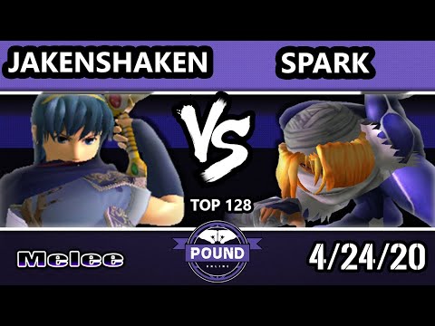 Pound Online 2020 Melee Top 128 - Spark (Sheik) Vs. Jakenshaken (Marth) SSBM Singles