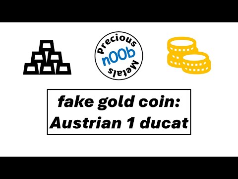 fake gold Austrian 1 ducat coin from AliExpress