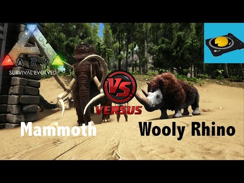 ARK INSIGHT!! --  Mammoth vs Wooly Rhino!