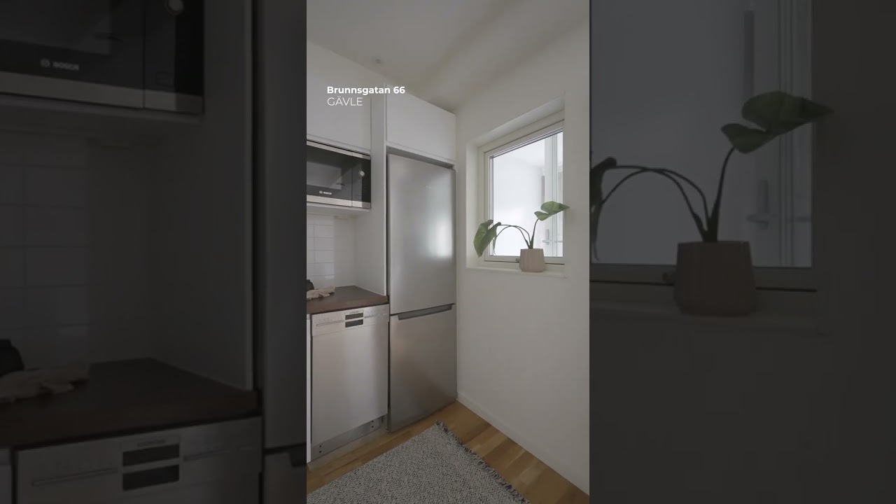 2 rum Lägenhet på Brunnsgatan 66 Centralt Gävle kommun - video