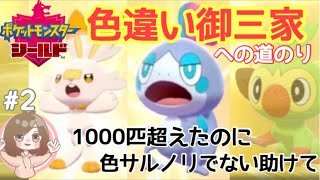 【ポケモン剣盾】色違い厳選！色違い御三家集めたいのに色サルノリでない【Switch】