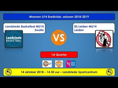 Landstede Basketbal MU14 - BS Leiden MU14, 14-10-2018, 1e kwart