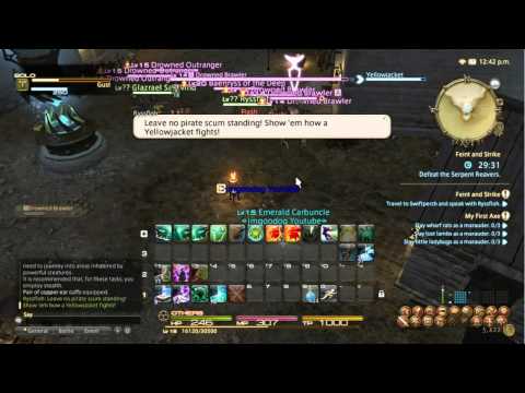 FF XIV ARR - Final Fantasy XIV A Realm Reborn x8 Quest Walkthrough level 14 to level 15-16
