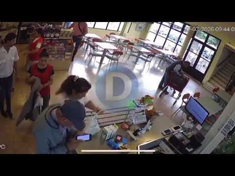 Mechera grabada por cámaras de un supermercado en Mercedes Corrientes